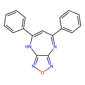 5,7-Diphenyl-4H-[1,2,5]oxadiazolo[3,4-b][1,4]diazepine structure