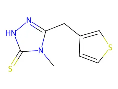 4-Methyl-5-(3-thienylmethyl)-4H-1,2,4-triazole-3-thiol structure
