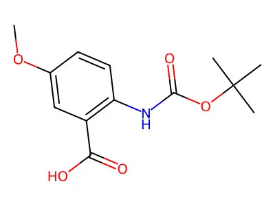 2-N-Boc-Amino-5-methoxybenzoic acid structure