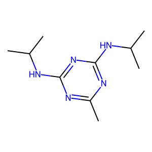 6-Methyl-N~2~,N~4~-di(propan-2-yl)-1,3,5-triazine-2,4-diamine structure