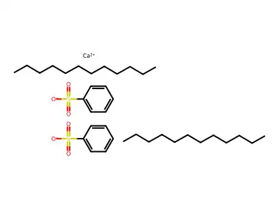 Calcium p-dodecylbenzenesulfonate structure
