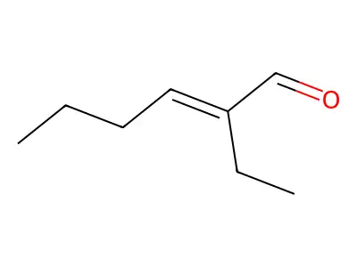 2-Ethyl-3-propylacrolein structure