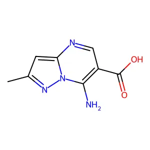 7-Amino-2-methylpyrazolo[1,5-a]pyrimidine-6-carboxylic acid structure