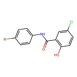 N-(4-bromophenyl)-5-chloro-2-hydroxybenzamide structure