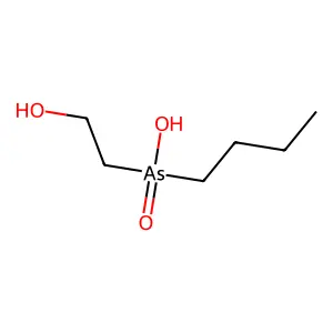 Butyl(2-hydroxyethyl)arsinic acid structure