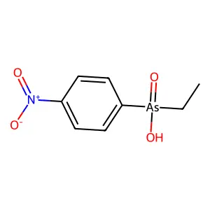 Ethyl-(4-nitrophenyl)arsinic acid structure