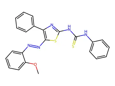 (1E)-1-[(5Z)-5-[(2-methoxyphenyl)hydrazinylidene]-4-phenyl-1 structure