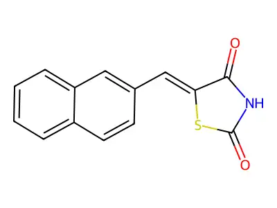 5-(2-Naphthalenylmethylene)-2,4-thiazolidinedione structure