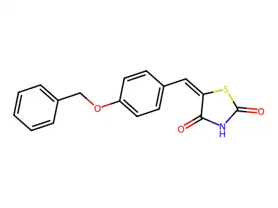 5-(4-(Benzyloxy)benzylidene)thiazolidine-2,4-dione structure