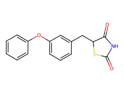 5-(3-Phenoxybenzyl)-1,3-thiazolane-2,4-dione structure