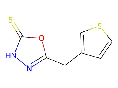 5-(3-Thienylmethyl)-1,3,4-oxadiazole-2-thiol structure