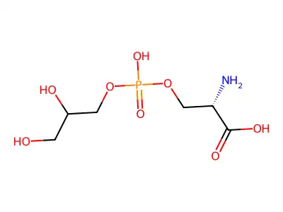 O-((2,3-Dihydroxypropoxy)hydroxyphosphinyl)-L-serine structure
