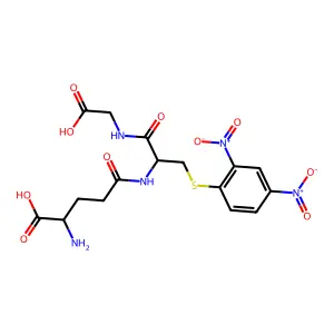 S-(2,4-dinitrophenyl)glutathione structure