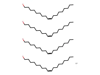 Titanium(4+) tetraoctadec-9-en-1-olate structure