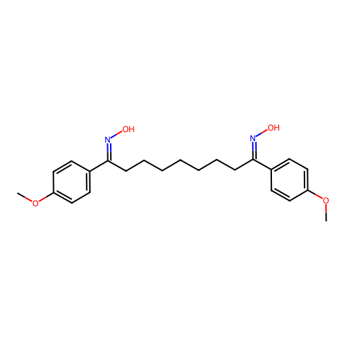 1,9-Bis(4-methoxyphenyl)nonane-1,9-dione dioxime structure