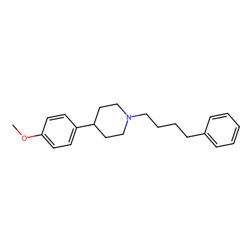 4-(4-Methoxyphenyl)-1-(4-phenylbutyl)piperidine structure