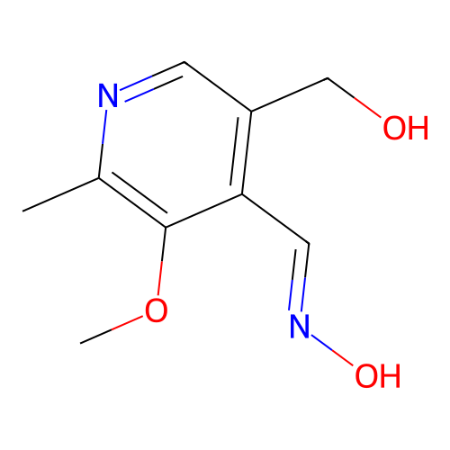 [4-(Hydroxyiminomethyl)-5-methoxy-6-methyl-3-pyridinyl]methanol structure