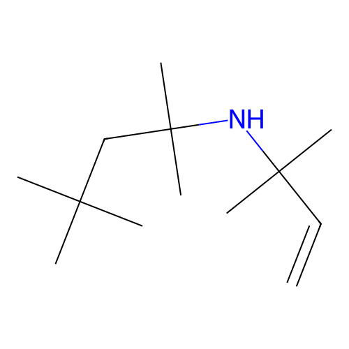 1,1-Dimethyl-N-tert-octylallylamine structure