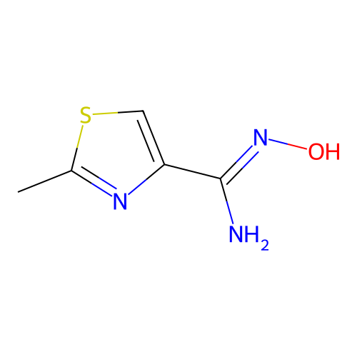N-hydroxy-2-methyl-1,3-thiazole-4-carboximidamide structure