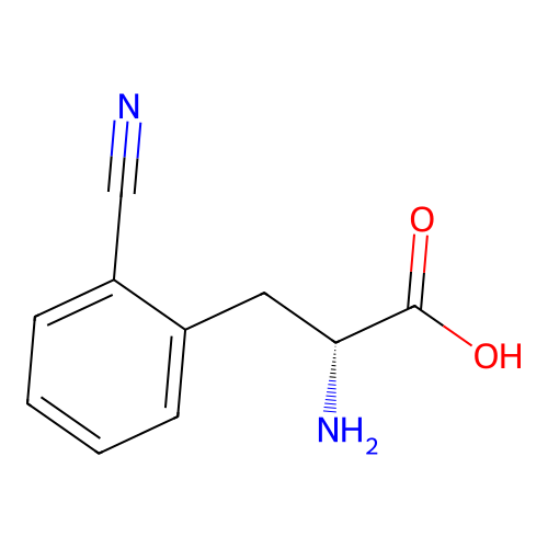 D-2-Cyanophenylalanine structure