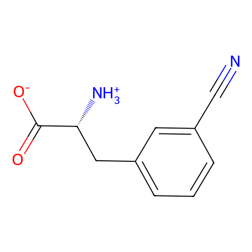(2R)-2-azaniumyl-3-(3-cyanophenyl)propanoate structure