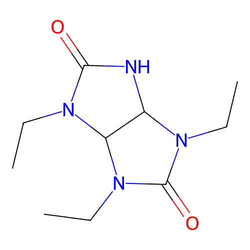 1,3,4-Triethyltetrahydroimidazo[4,5-d]imidazole-2,5(1H,3H)-dione structure