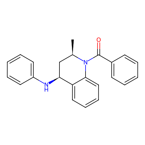 ((2R,4S)-2-Methyl-4-phenylamino-3,4-dihydro-2H-quinolin-1-yl)-phenyl-methanone structure
