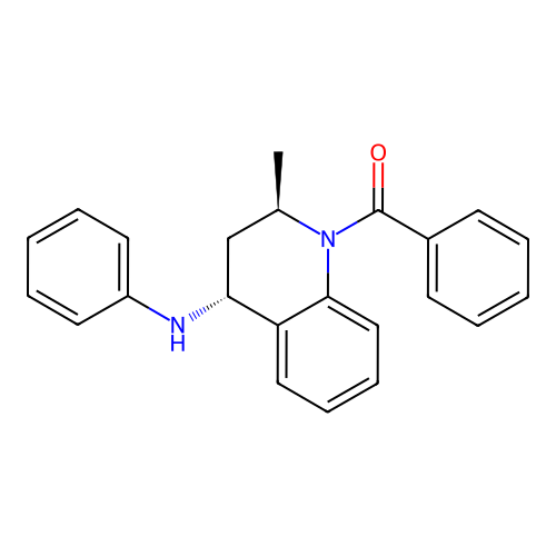 ((2R,4R)-2-methyl-4-(phenylamino)-3,4-dihydroquinolin-1(2H)-yl)(phenyl)methanone structure