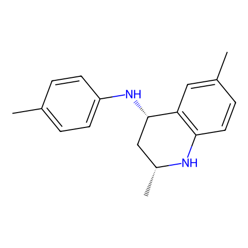 (2R,4S)-2,6-dimethyl-N-(p-tolyl)-1,2,3,4-tetrahydroquinolin-4-amine structure