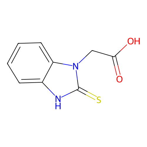 (2-Mercapto-1H-benzimidazol-1-yl)acetic acid structure