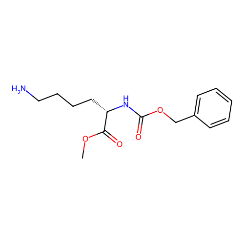 (S)-Methyl 6-amino-2-(((benzyloxy)carbonyl)amino)hexanoate structure
