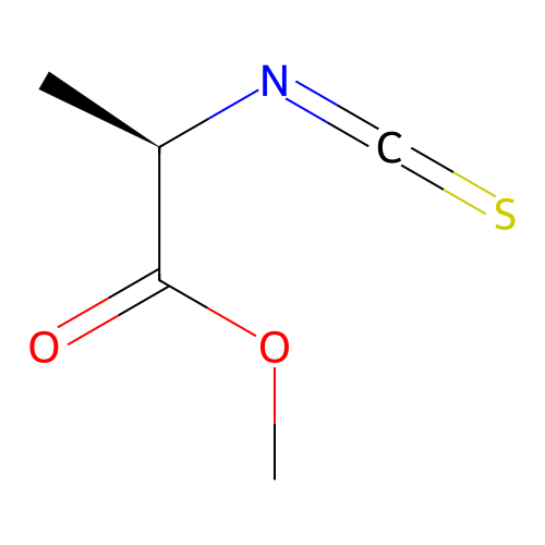 methyl (2R)-2-isothiocyanatopropanoate structure