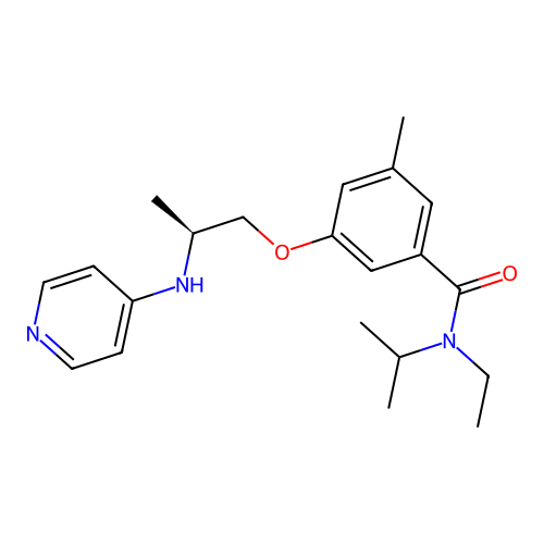 N-Ethyl-N-isopropyl-3-methyl-5-{[(2S)-2-(pyridin-4-ylamino)propyl]oxy}benzamide structure