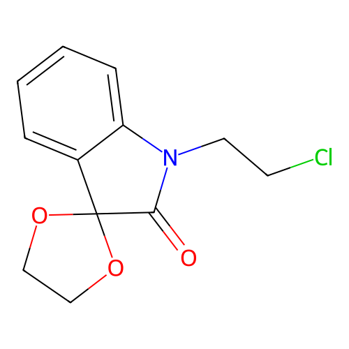 1'-(2-Chloroethyl)spiro[[1,3]dioxolane-2,3'-indolin]-2'-one structure