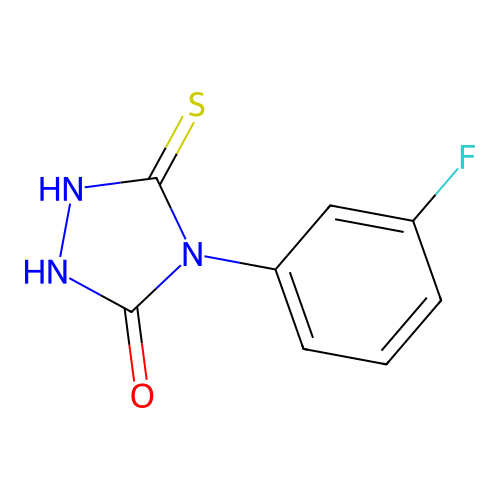 4-(3-Fluorophenyl)-5-thioxo-1,2,4-triazolidin-3-one structure