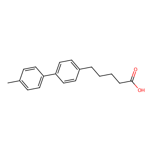 5-[4-(4-Methylphenyl)phenyl]pentanoic acid structure