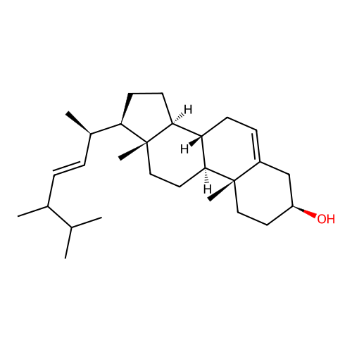 (24xi)-Ergosta-5,22(E)-dien-3beta-ol structure