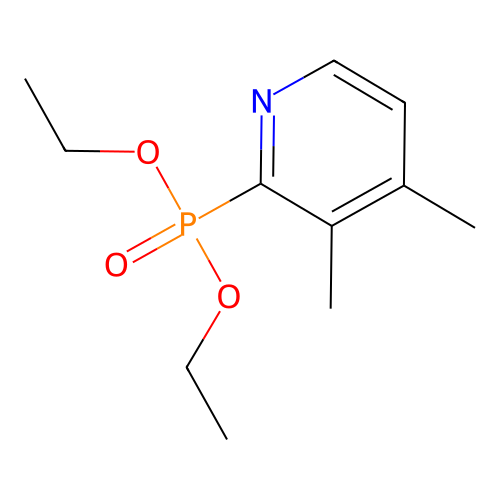 Phosphonic acid, (3,4-dimethyl-2-pyridyl)-, diethyl ester structure