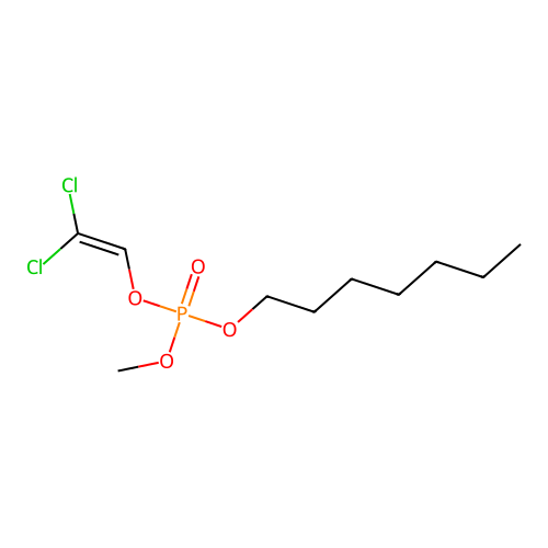 2,2-二氯乙烯基庚基甲基磷酸酯 structure