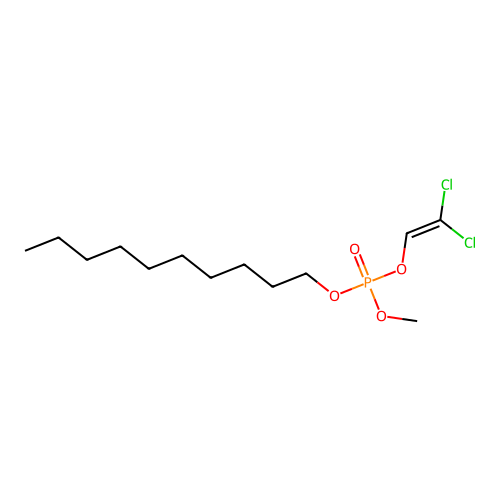 Phosphoric acid, 2,2-dichloroethyl decyl methyl ester structure