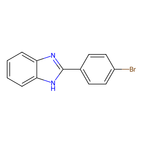 2-(4-bromophenyl)-1H-benzimidazole structure