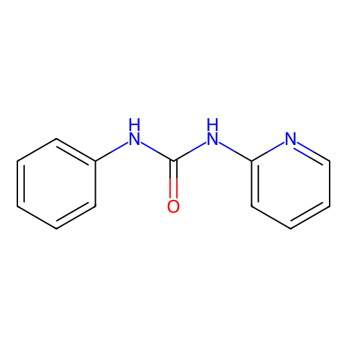 N-Phenyl-N'-2-pyridinylurea structure