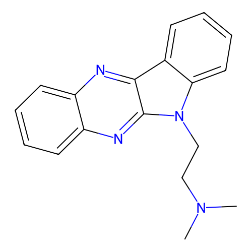 6-(2-Dimethylaminoethyl)-6H-indolo(2,3-b)-quinoxaline structure