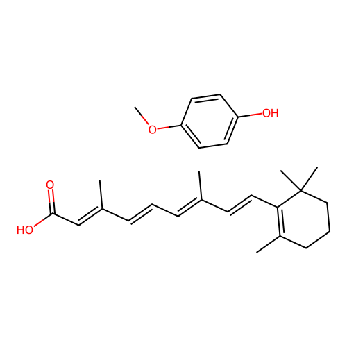 Mequinol; tretinoin structure