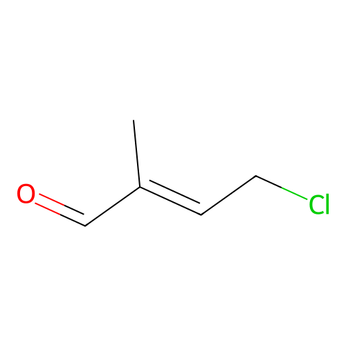 4-Chloro-2-methylcrotonaldehyde structure