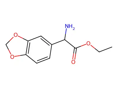 alpha-Ethoxycarbonyl-3,4-methylenedioxybenzylamine structure