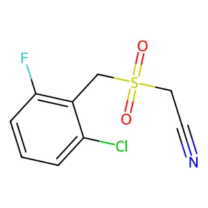 2-[(2-氯-6-氟苄基)磺酰基]乙腈 structure
