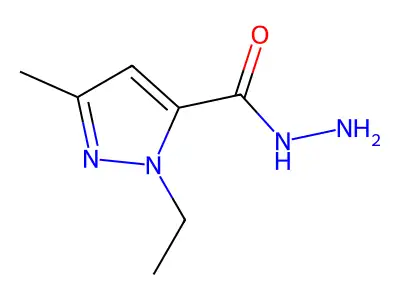 1-Ethyl-3-methyl-1h-pyrazole-5-carbohydrazide structure