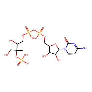 4-CDP-2-C-甲基-D-赤藓醇醇2-磷酸酯 structure