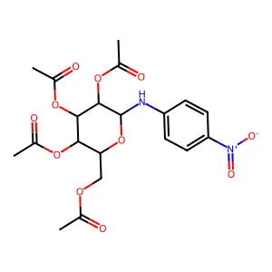 [3,4,5-Triacetyloxy-6-(4-nitroanilino)oxan-2-yl]methyl acetate structure